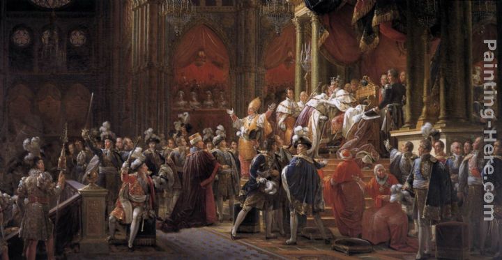 The Coronation of Charles X painting - Francois Gerard The Coronation of Charles X art painting